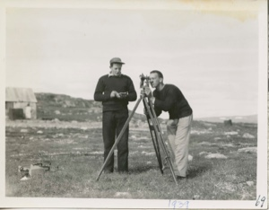 Image of Chan and Bill with Instrument